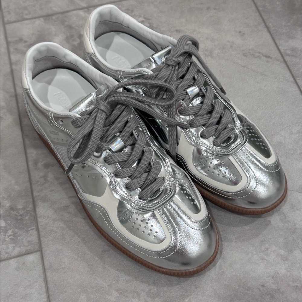 Silver Metallic Alohas Sneakers